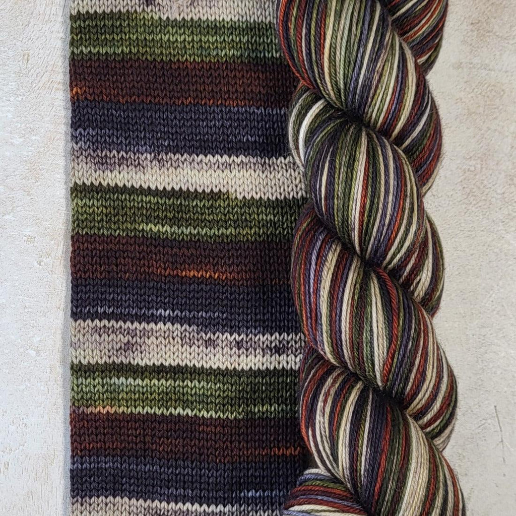 Hand-dyed yarns BIS-SOCK CAMOUFLAGE