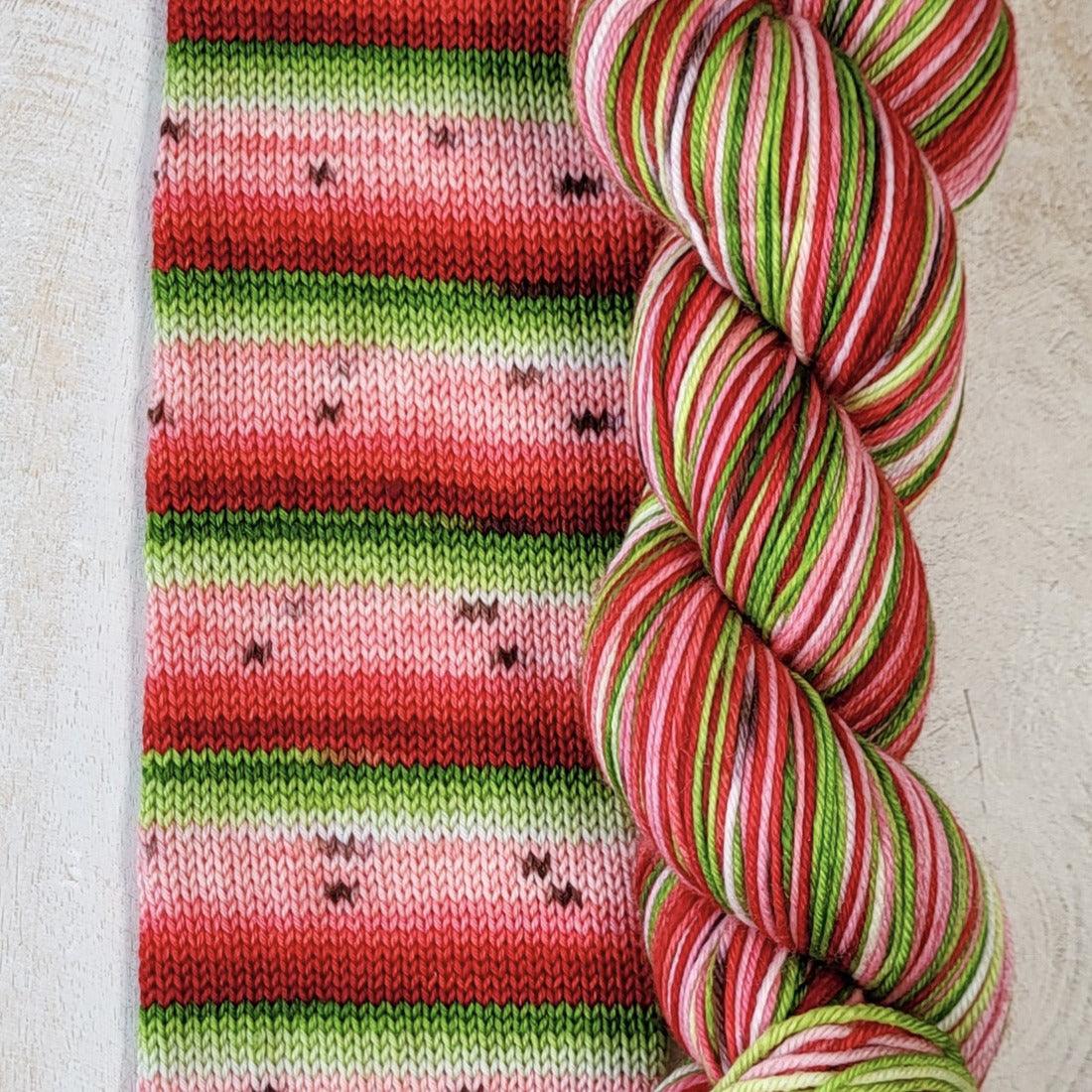 Hand-dyed yarns BIS-SOCK WATERMELON