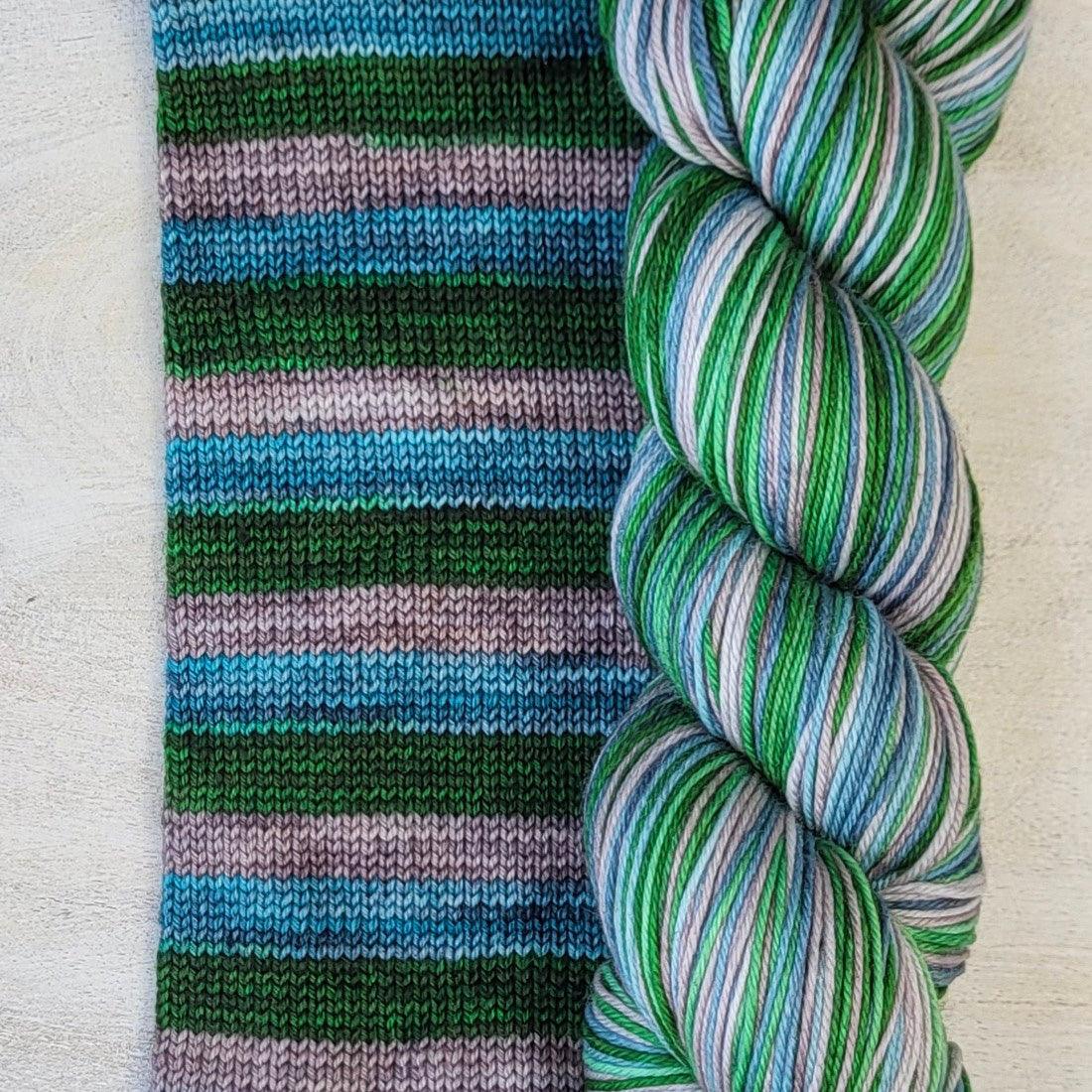 Self-Striping Sock Yarn - BIS-SOCK SEA GLASS