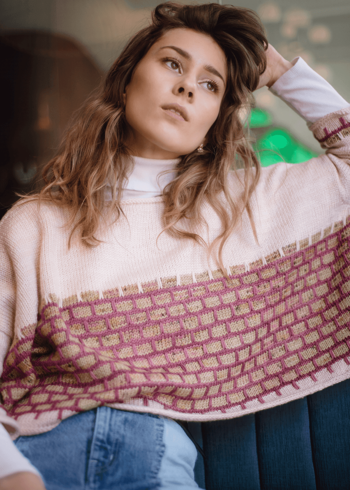 Brick Pullover Knitting Pattern