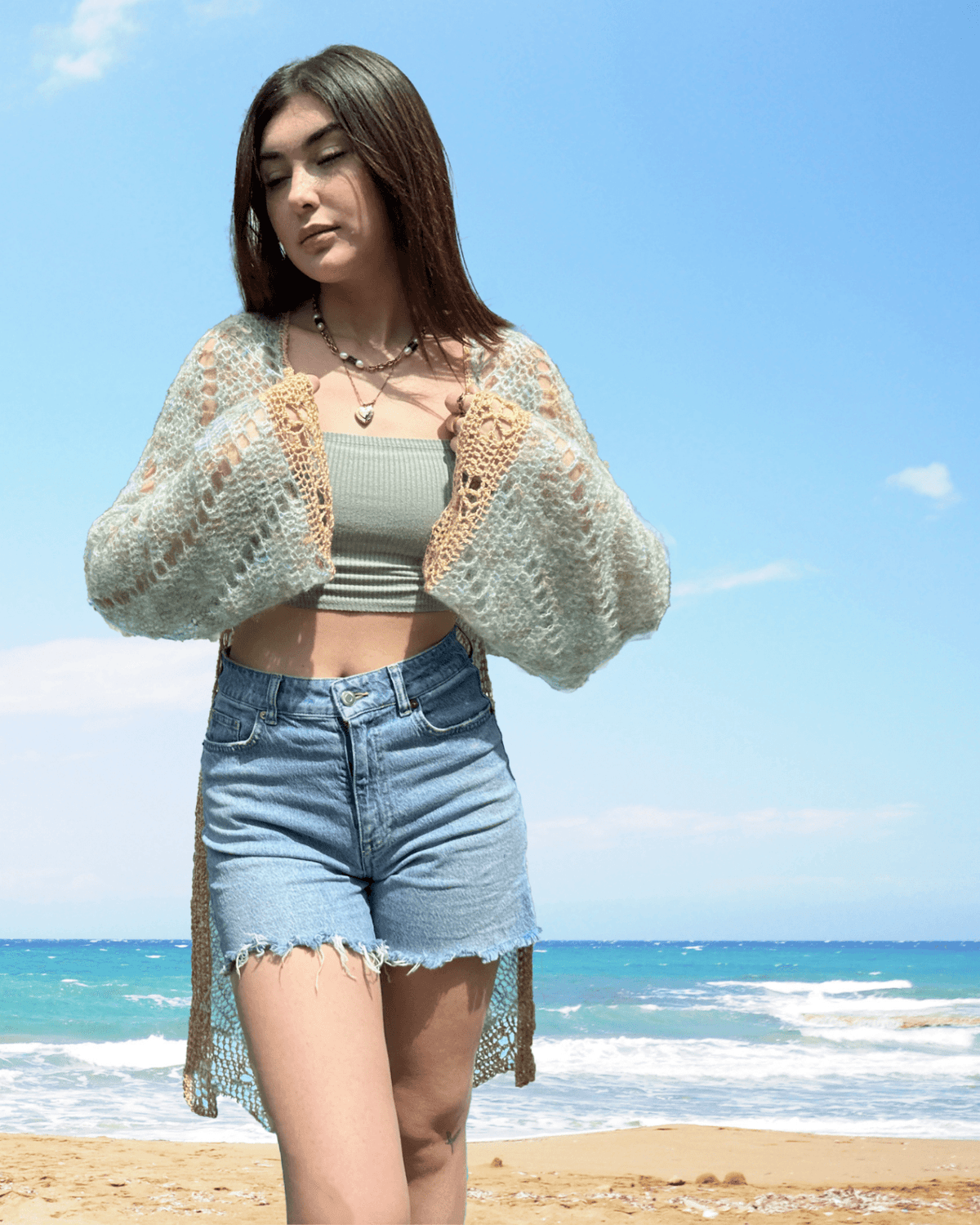 Candy Floss Cape - Crochet kit by Joanne Fowler - Biscotte Yarns