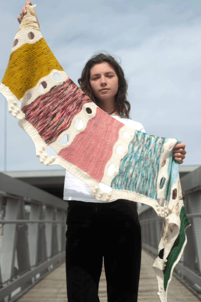 California Sky Shawl | Knitting pattern and knitting kits - Biscotte Yarns