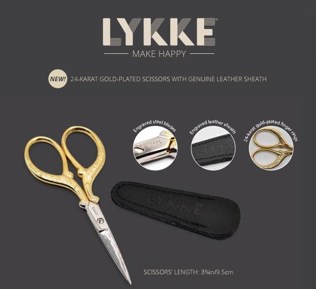 24-carat gold-plated scissors - Lykke - Biscotte Yarns