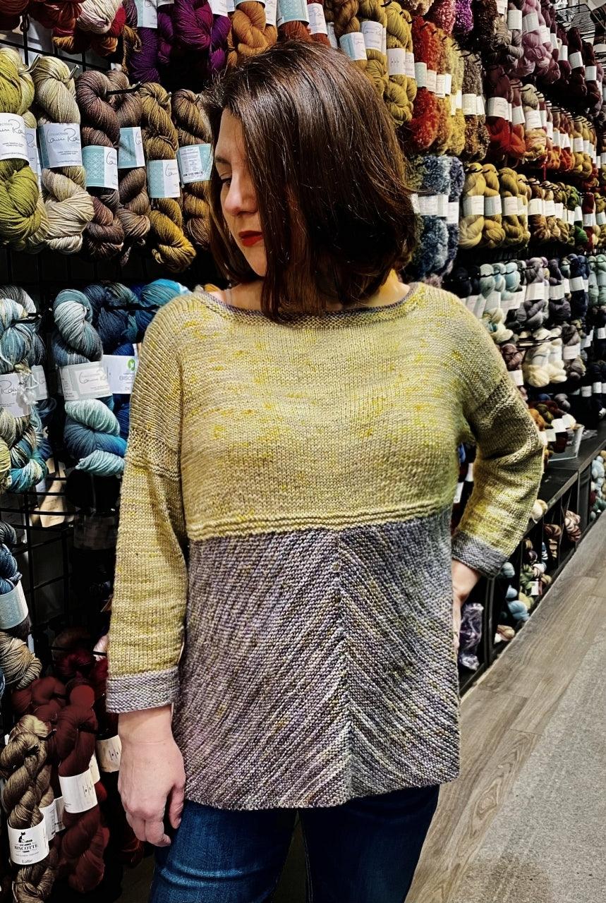 Down To The Stream | Pull Oversize free pattern - Biscotte Yarns