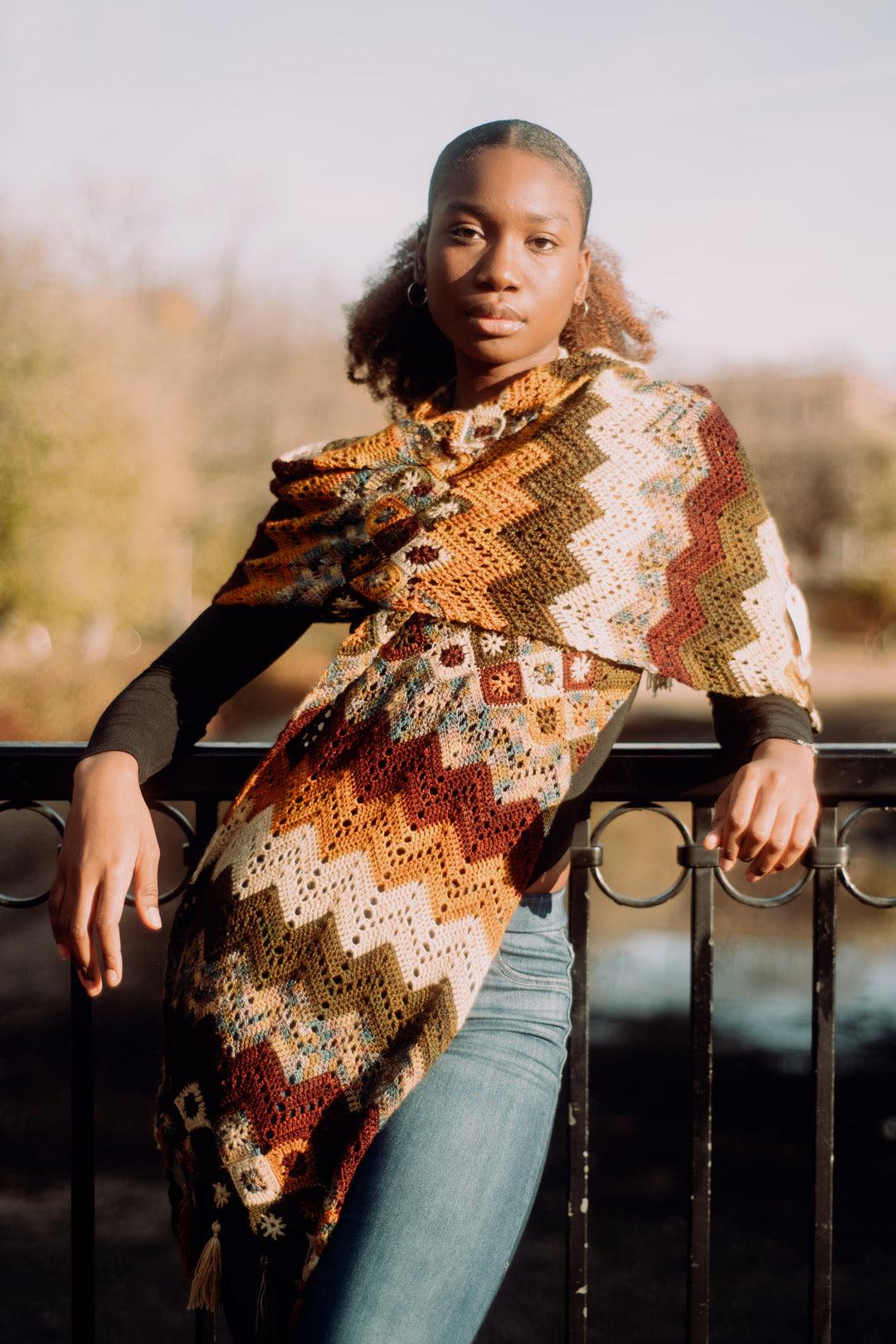 Ziggy Interrupted shawl | Knitting kit – Biscotte Yarns