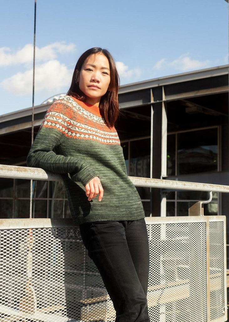 Lighthouse Keeper Pullover | Knitting pattern and knitting kits - Biscotte Yarns