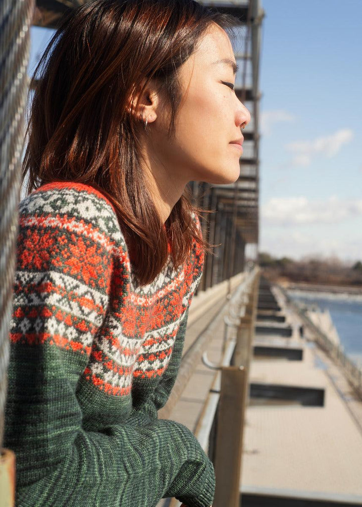Lighthouse Keeper Pullover | Knitting pattern and knitting kits - Biscotte Yarns