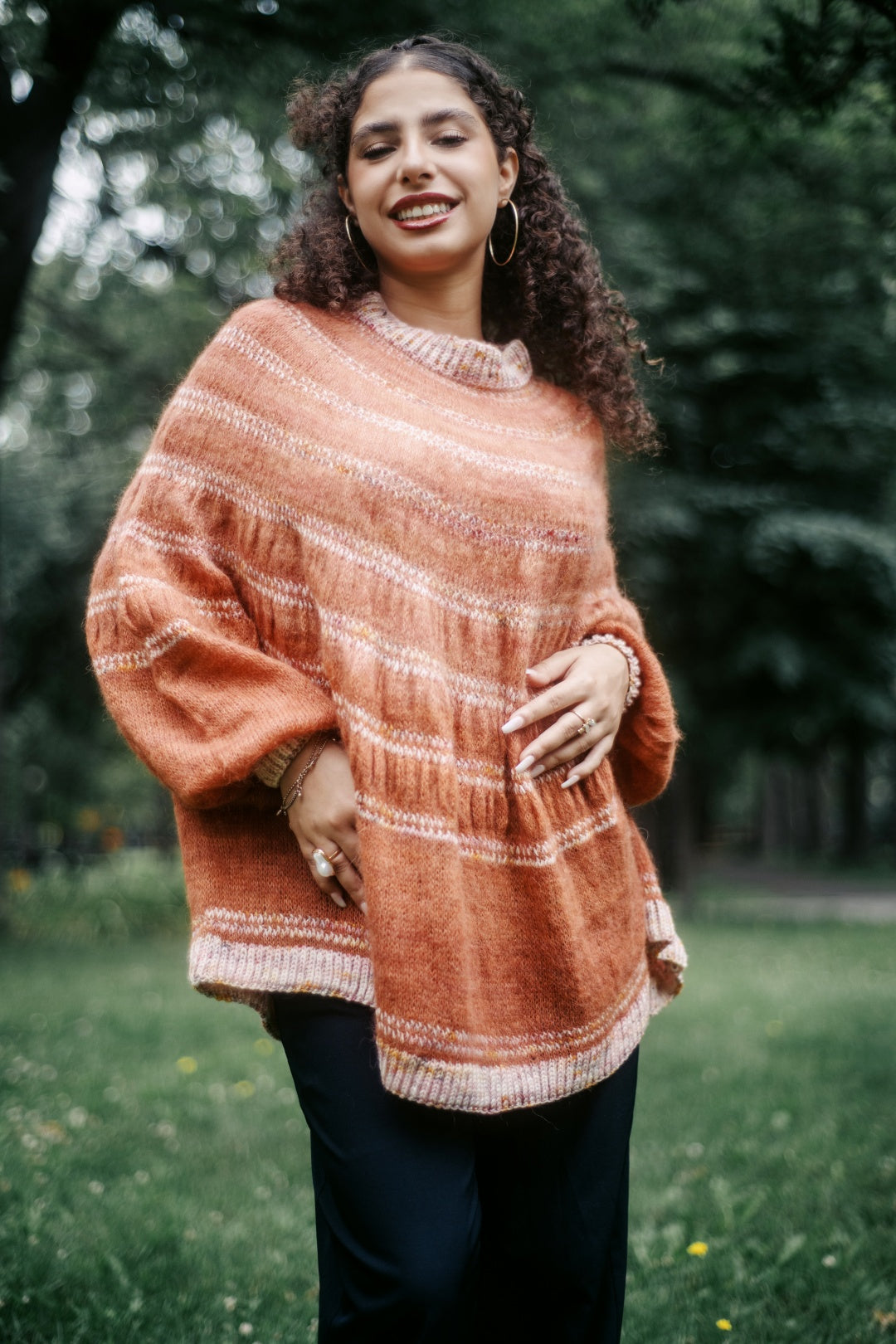Ruched Swoncho - Knitting pattern and Optional kit