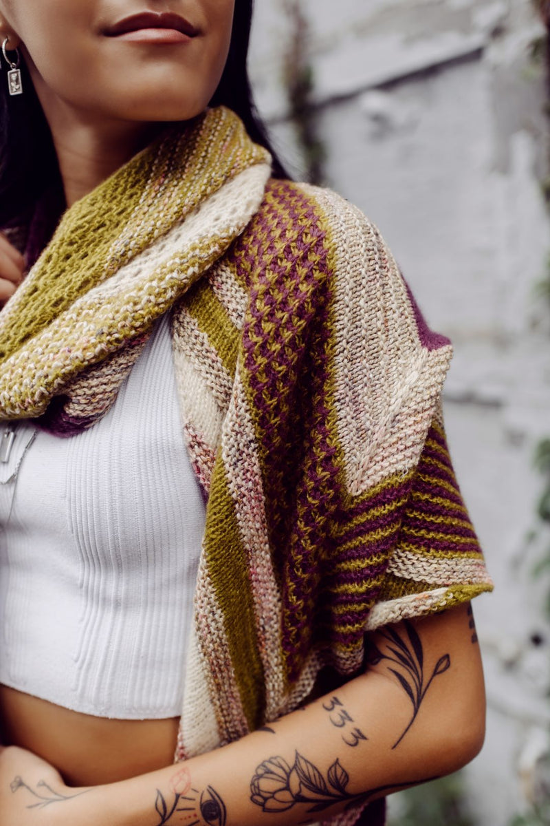 Journey wrap | Knitting pattern and knitting kits