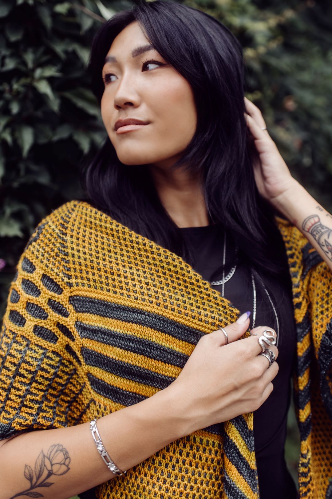 Perspective Shawl | Knitting pattern and knitting kits