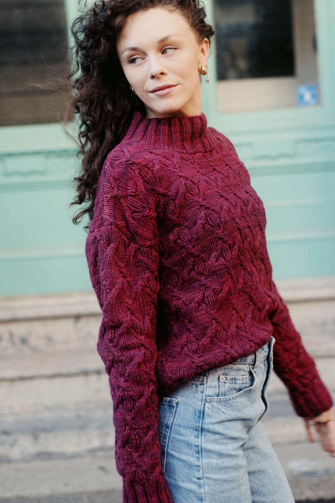 Kelly Sweater | Knitting Pattern with or without yarn – Biscotte Yarns