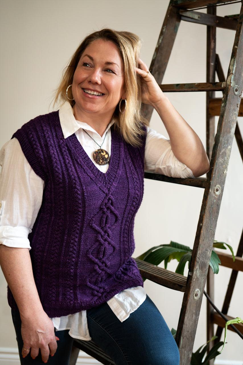 Arsinoi Vest by Evelyn Siatra knitting pattern 