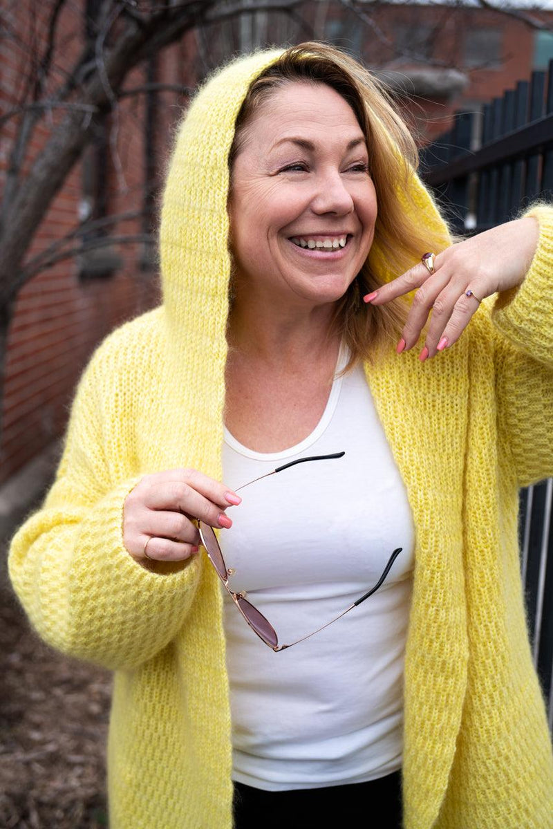 Natalia Oversize cardigan - KNITTING KIT - Biscotte Yarns