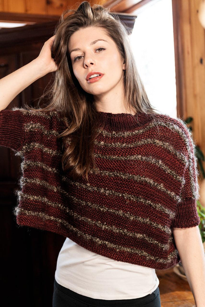 Loop Groop Sweater Free Knitting Pattern Biscotte Yarns