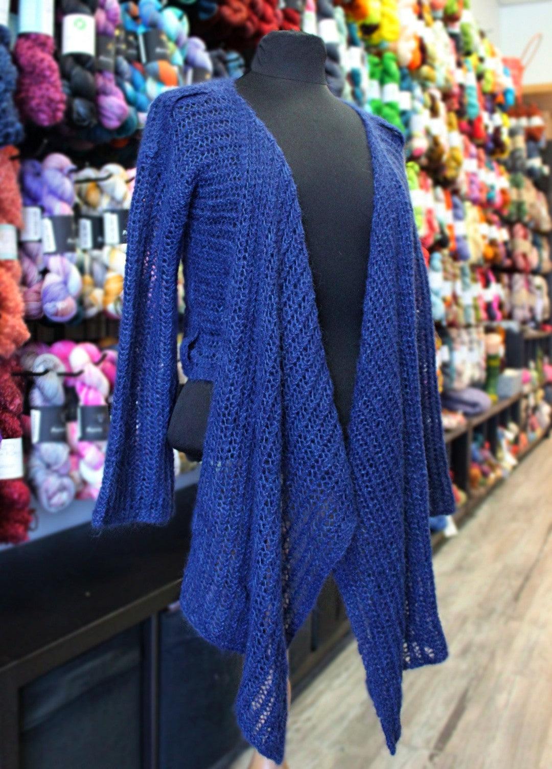 Garter Lace Wrap Cardigan - KNITTING KIT - Biscotte Yarns