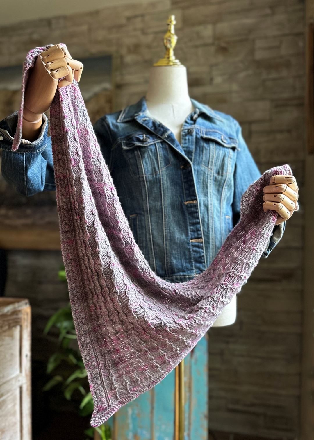 Harmony Waves shawl | Knitting pattern and knitting kits