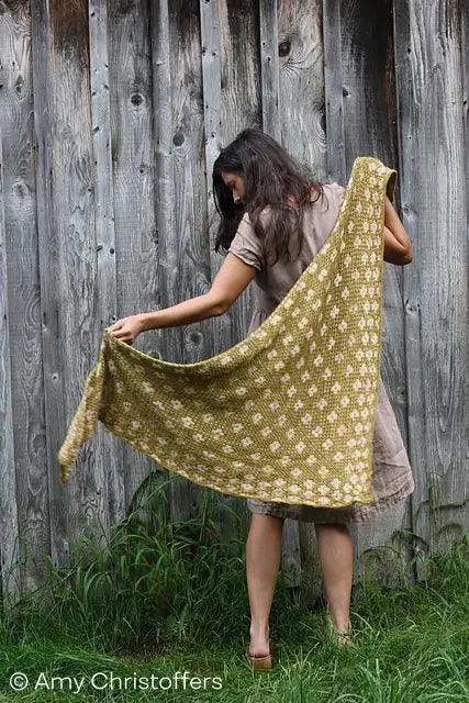 Pressed Flowers shawl | Knitting kits - Biscotte Yarns