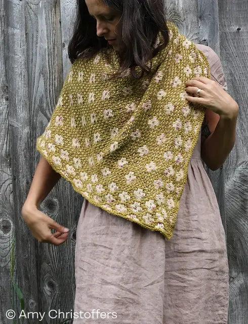 Pressed Flowers shawl | Knitting kits - Biscotte Yarns