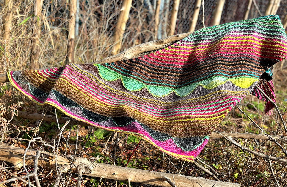 Octopus Garden Shawl | Free Knitting Pattern and yarn options