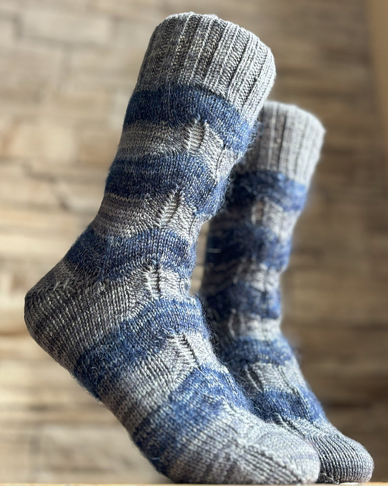 Chevy Chevron Socks | Knitting pattern and Optional kits