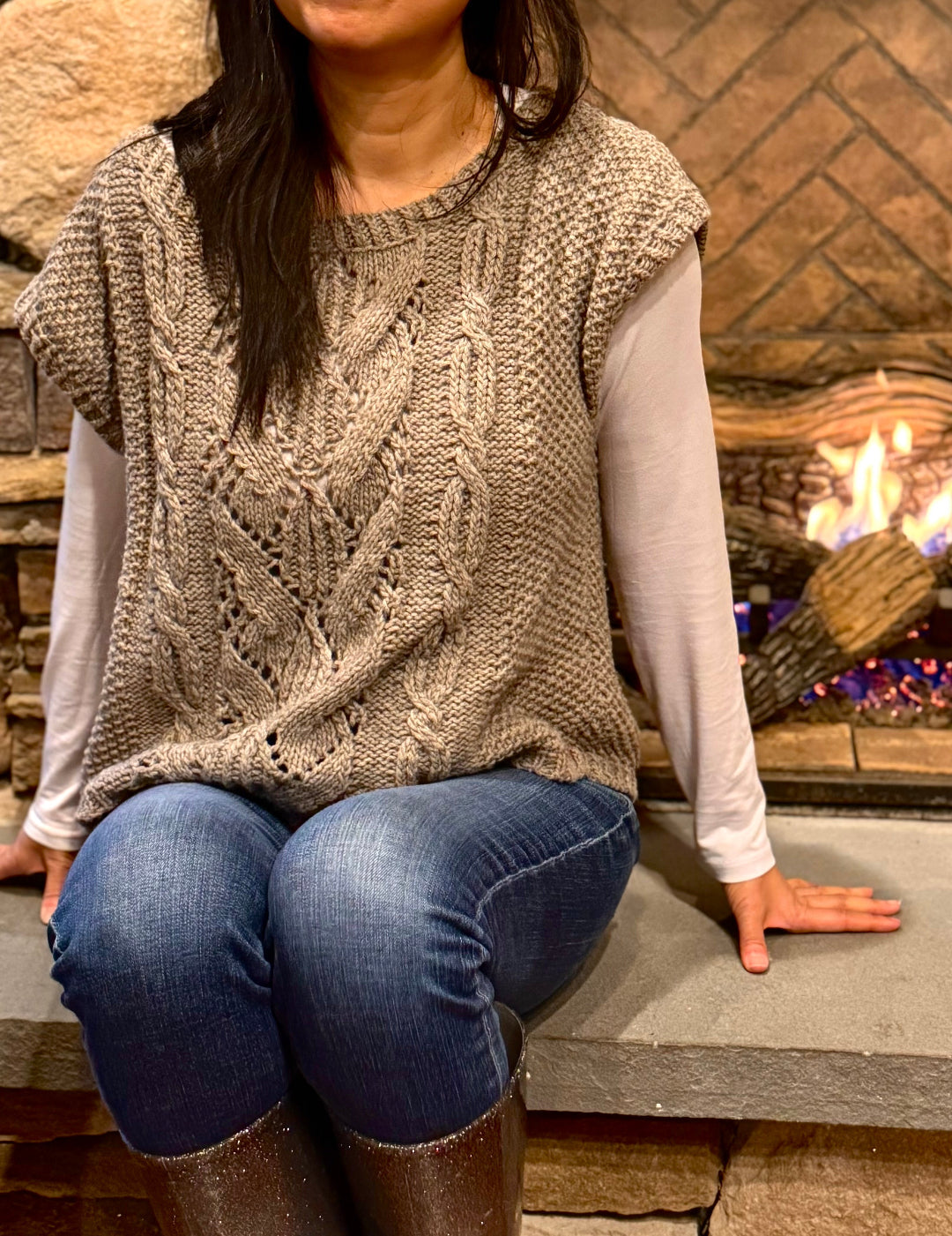 Glendy Vest | Knitting Pattern and Optional Kits
