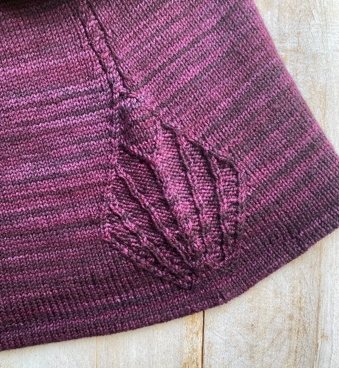Queen Of Spades Sleeveless Pullover | Knitting pattern and Optional kits