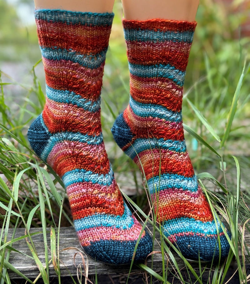 Sailor's Delight Socks | Knitting pattern and Optional kits