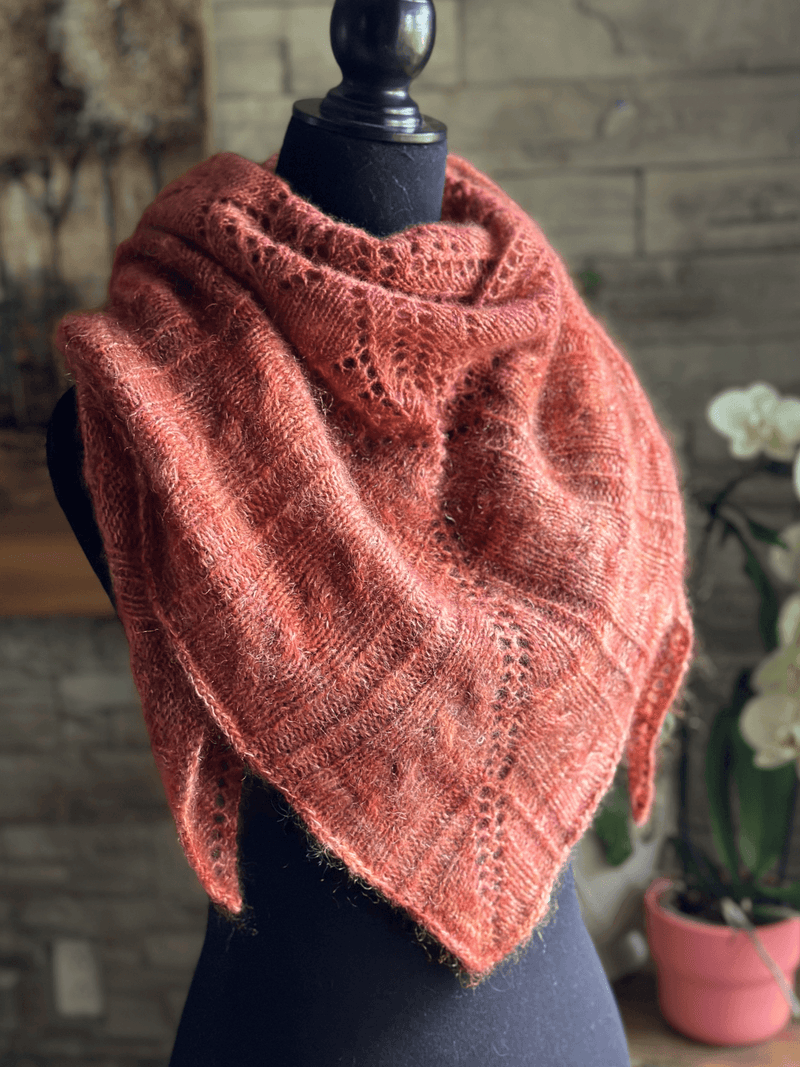 Luxury Cashmere Shawl | Knitting pattern and knitting kits - Biscotte Yarns