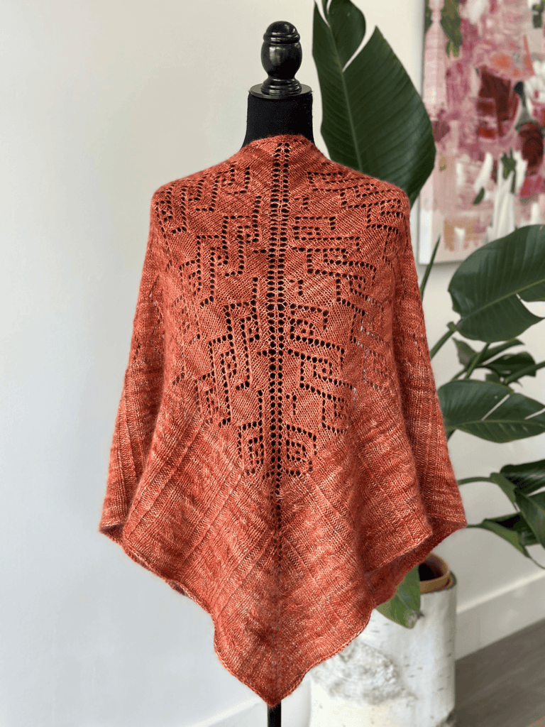 Luxury Cashmere Shawl | Knitting pattern and knitting kits - Biscotte Yarns