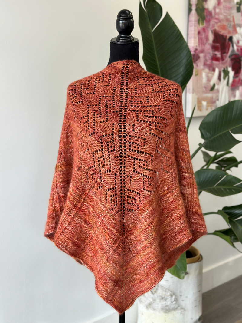 Luxury Cashmere Shawl  | Knitting pattern and knitting kits