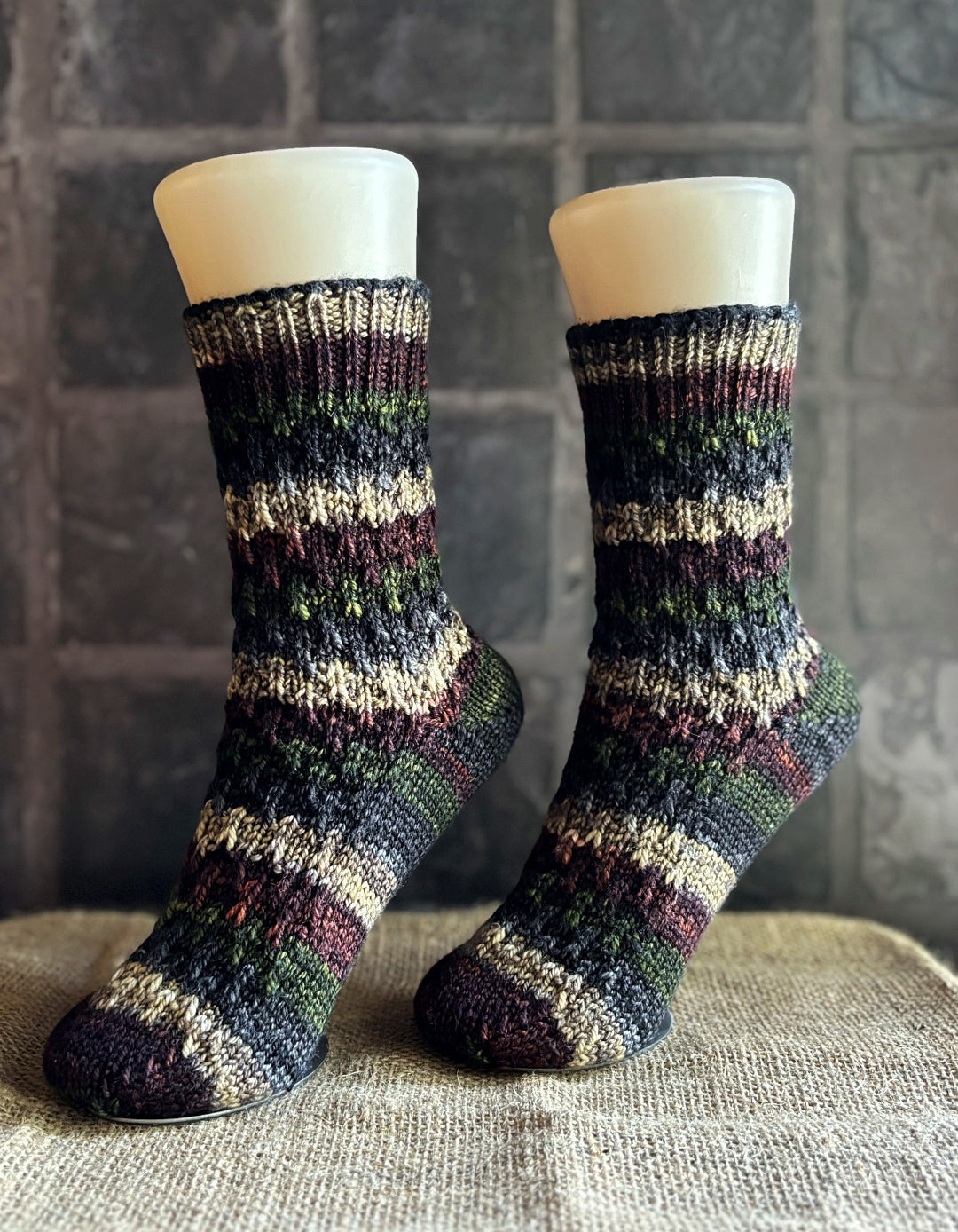 Rudolph's Socks | knitting pattern and knitting kits