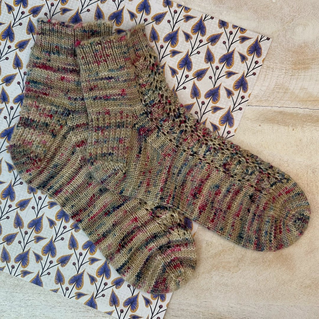 Strawberry Fields Socks | Knitting pattern and knitting kits