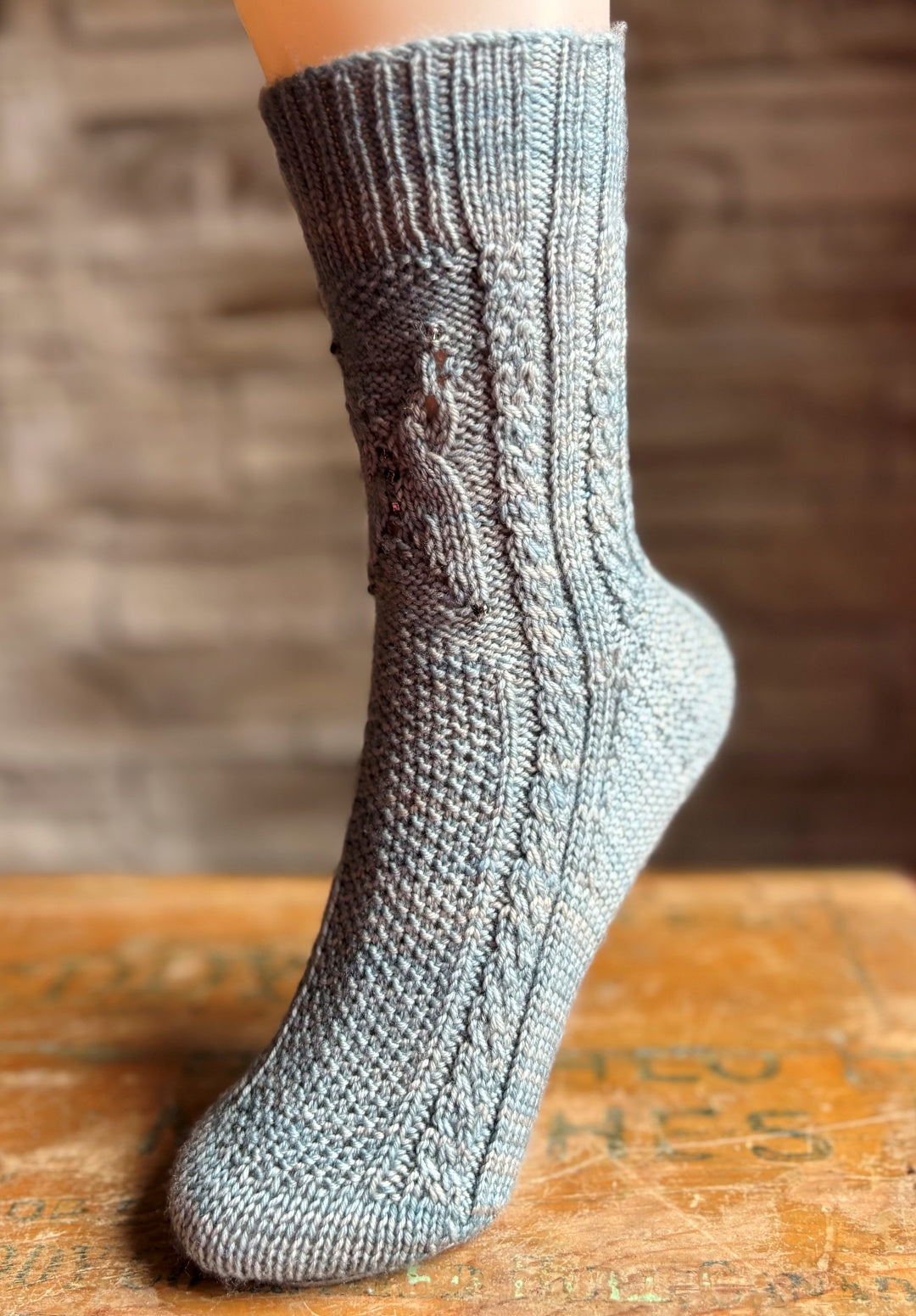 Papillon de Glace Socks | Knitting pattern and Optional kit