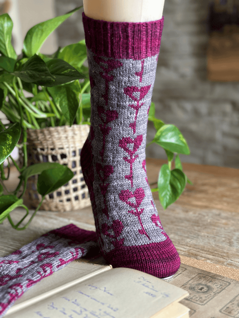 Key to my Heart Socks | Knitting pattern - Biscotte Yarns
