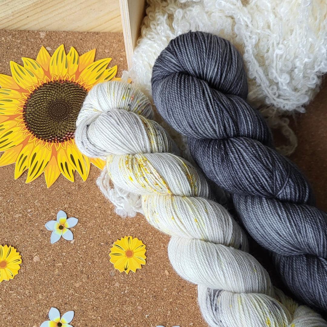 Pressed Flowers shawl | Knitting kits - Biscotte Yarns