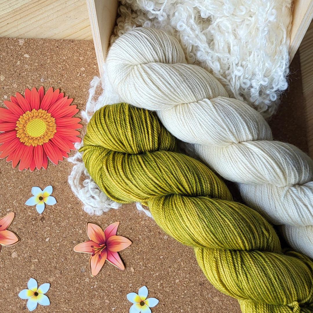 Pressed Flowers shawl | Knitting kits - Biscotte Yarns