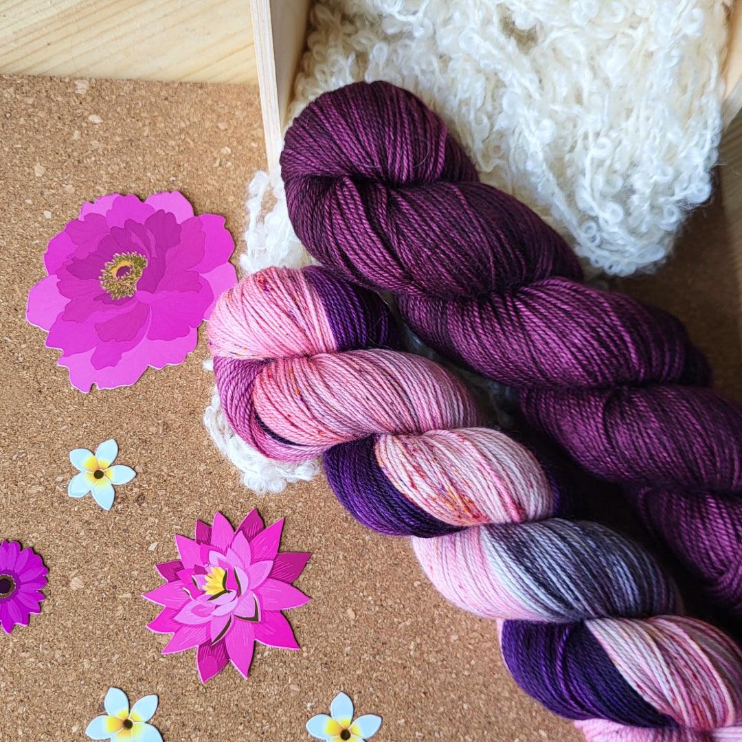 Pressed Flowers shawl | Knitting kits - Biscotte Yarns