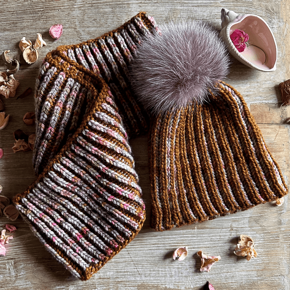 THE BRIOCHE KIT - KNITTING KIT - Biscotte Yarns