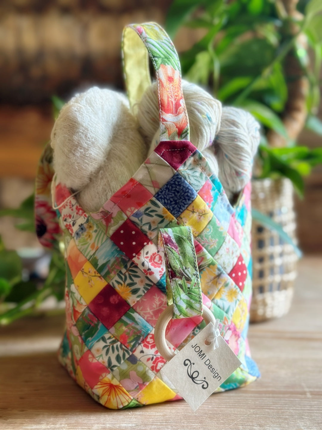 Patchwork Project Bag for Knitters and Crocheters -  JOMI Design