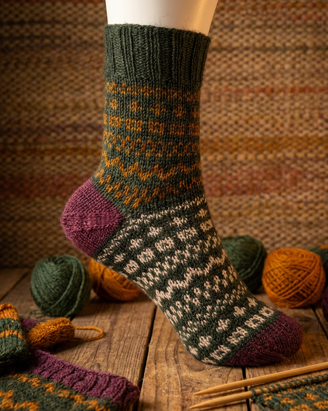 Scribbler Socks | Knitting pattern and Optional kit
