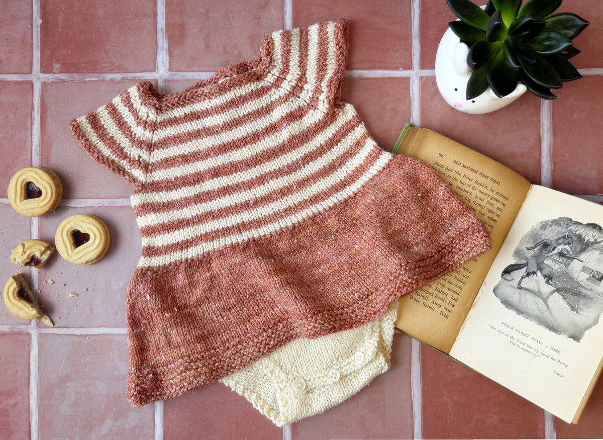 STRIPED ONESIE KNITTING PATTERN