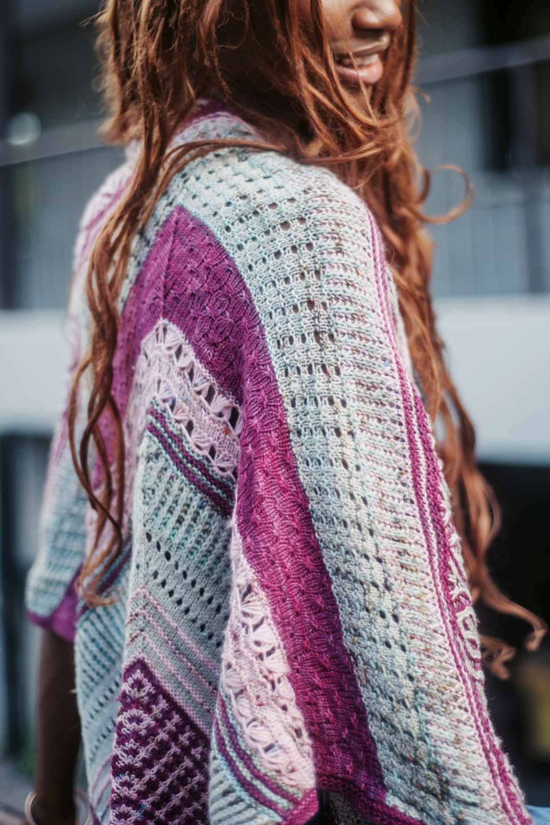 Triptyque Shawl | Knitting pattern and Optional kits