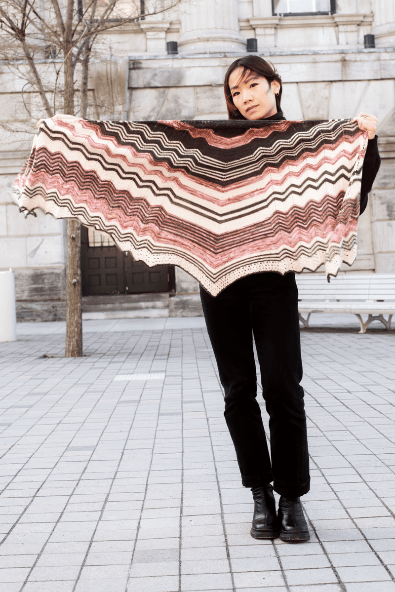 KAL Venus Shawl | Knitting pattern and knitting kits - Biscotte Yarns