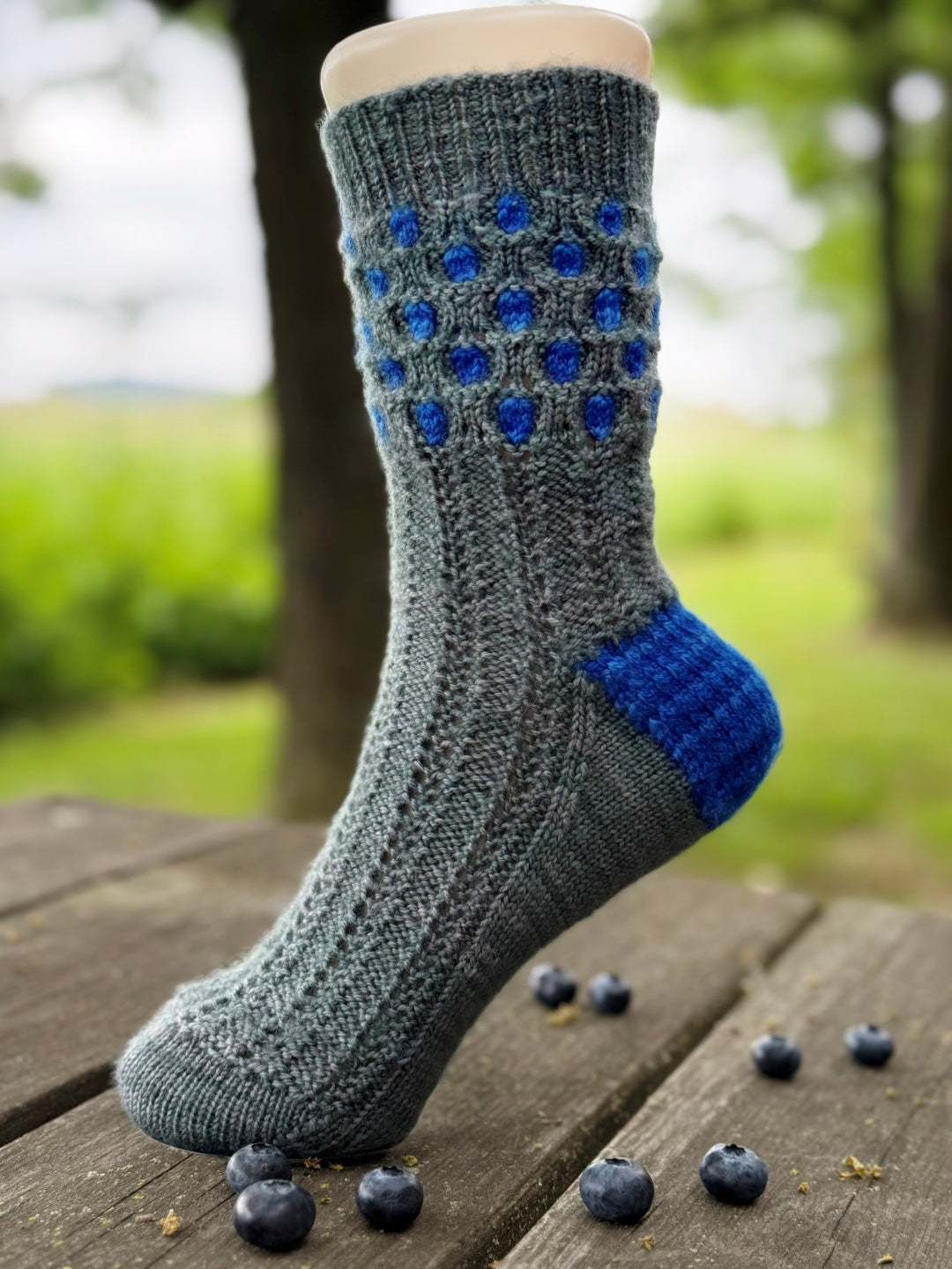 La Route Des Bleuets Socks | Knitting pattern and Optional kit