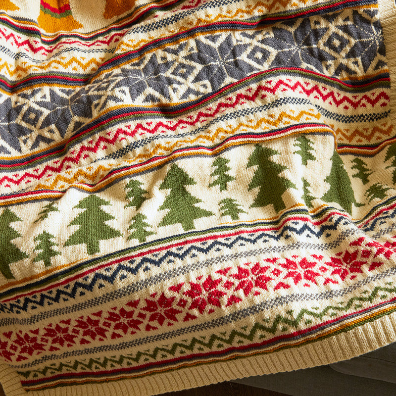Christmas blanket knitting kit