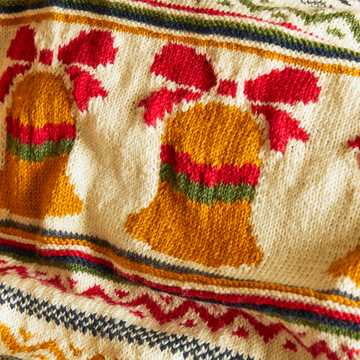 Christmas blanket knitting kit