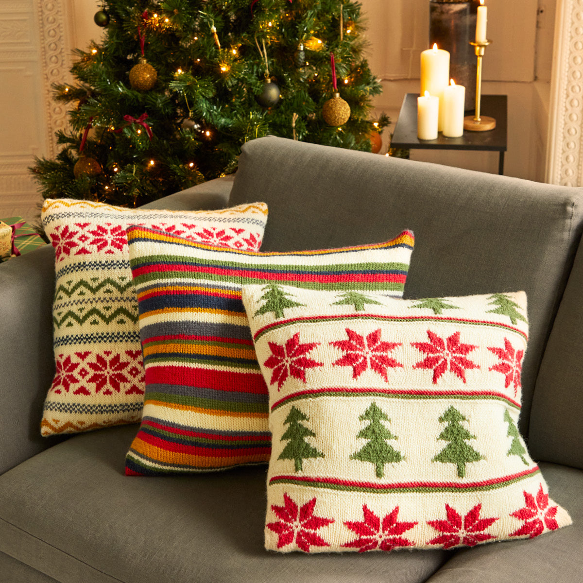Christmas blanket knitting kit