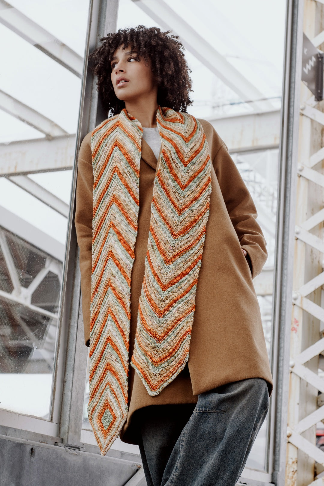 Extruded Scarf | Knitting pattern and Optional kit