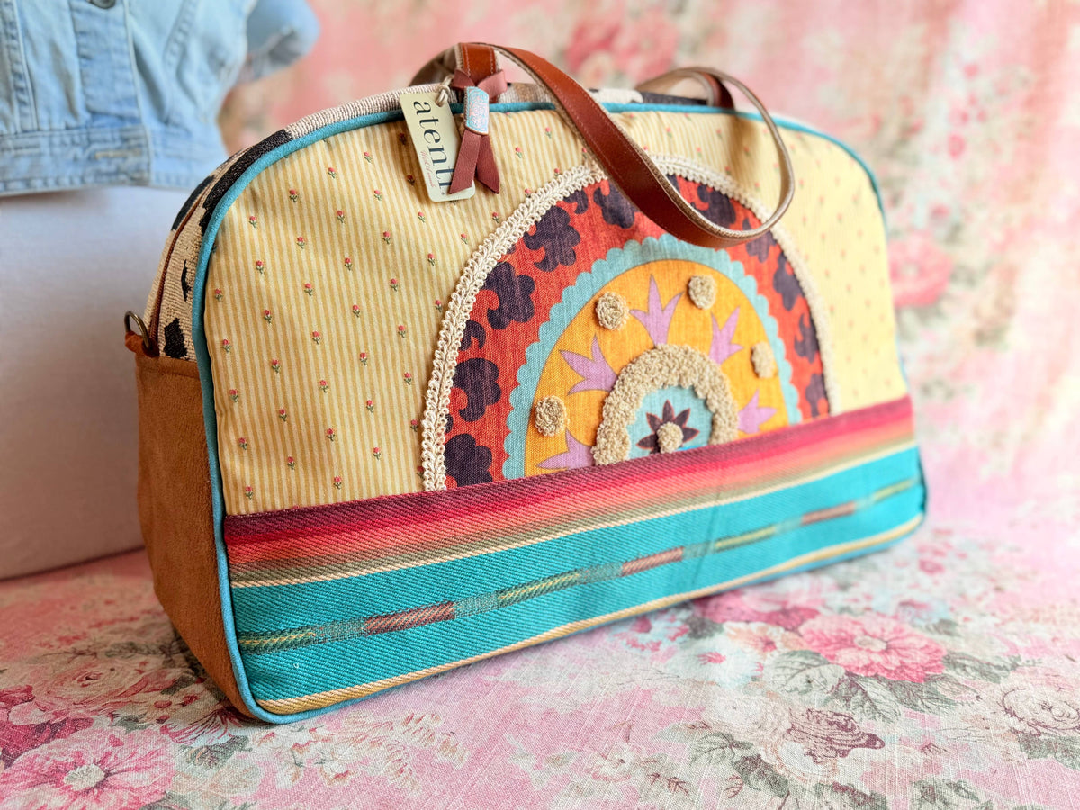Sunrise Overnighter – Southwest Tapestry Bag for Knitters, Crafters & Collectors