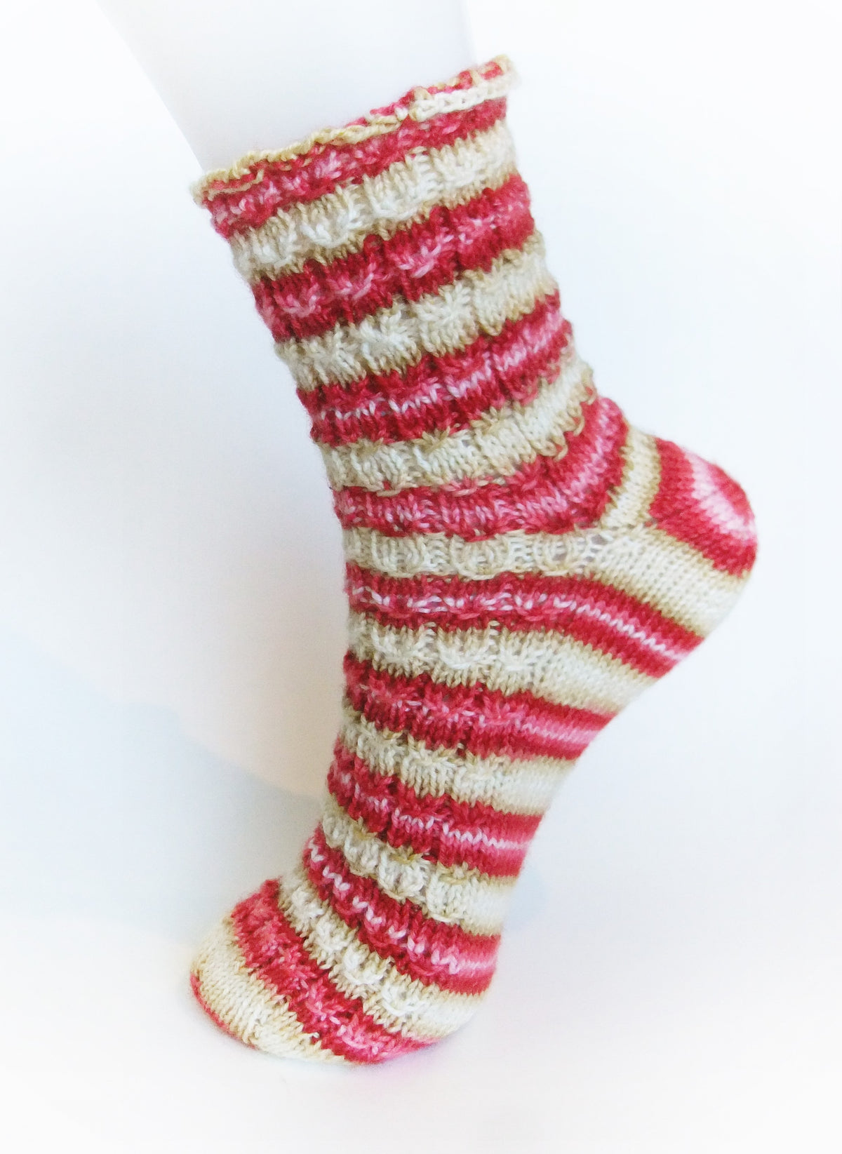 Waffles Socks - Free knitting pattern and Optional kit
